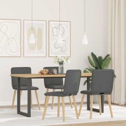 Sonata H Трапезни столове, 4 бр, тъмносиви, текстил - Scaune de dining