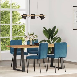 Sonata H Трапезни столове, 4 бр, сини, кадифе - Scaune de dining