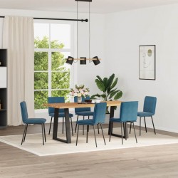 Sonata H Трапезни столове, 6 бр, сини, кадифе - Scaune de dining