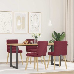 Sonata H Трапезни столове, 4 бр, виненочервени, текстил - Scaune de dining