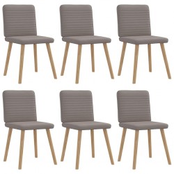Sonata H Трапезни столове, 6 бр, таупе, плат - Scaune de dining