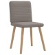 Sonata Scaune de sufragerie, 6 buc., gri taupe, material textil