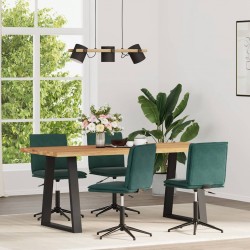 Sonata H Трапезни столове, 4 бр, тъмнозелени, кадифе - Scaune de dining