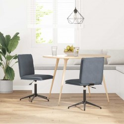 Sonata H Трапезни столове, 2 бр, тъмносиви, кадифе - Scaune de dining