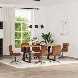 Sonata H Трапезни столове, 6 бр, кафяви, изкуствена кожа - Scaune de dining