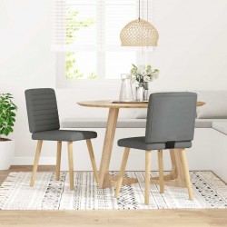 Sonata H Трапезни столове, 2 бр, тъмносиви, текстил - Scaune de dining