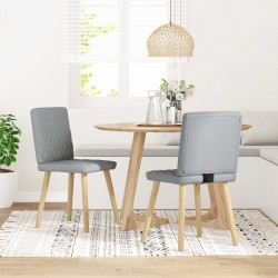 Sonata H Трапезни столове, 2 бр, светлосиви, текстил - Scaune de dining