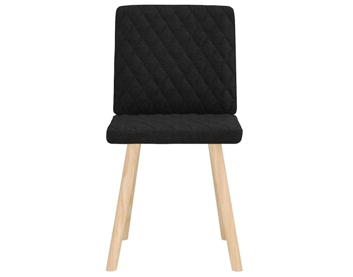 Sonata Scaune de bucătărie, 2 buc. negru, textil