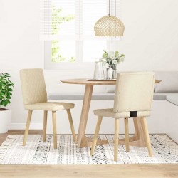 Sonata H Трапезни столове, 2 бр, кремави, текстил - Scaune de dining