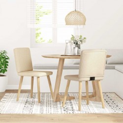 Sonata H Трапезни столове, 2 бр, кремави, текстил - Scaune de dining