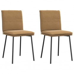 Sonata H Трапезни столове, 2 бр, кафяви, кадифе - Scaune de dining