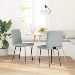 Sonata H Трапезни столове, 2 бр, светлосиви, кадифе - Scaune de dining
