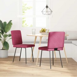Sonata H Трапезни столове, 2 бр, виненочервени, кадифе - Scaune de dining