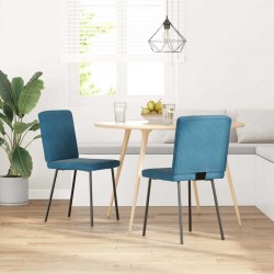Sonata H Трапезни столове, 2 бр, сини, кадифе - Scaune de dining