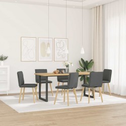 Sonata H Трапезни столове, 6 бр, тъмносиви, текстил - Scaune de dining