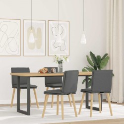 Sonata H Трапезни столове, 4 бр, тъмносиви, текстил - Scaune de dining
