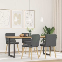 Sonata H Трапезни столове, 4 бр, тъмносиви, текстил - Scaune de dining