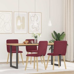 Sonata H Трапезни столове, 4 бр, виненочервени, текстил - Scaune de dining