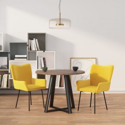 Sonata H Трапезни столове, 2 бр, жълти, кадифе - Scaune de dining