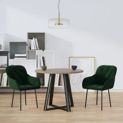 Sonata H Трапезни столове, 2 бр, тъмнозелени, кадифе - Scaune de dining