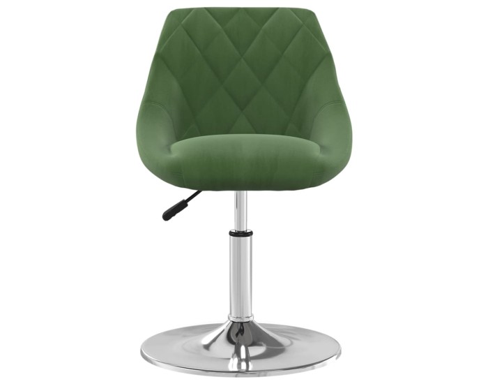 Sonata Scaune de sufragerie pivotante 6 buc, verde închis, catifea