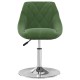 Sonata Scaune de sufragerie pivotante 6 buc, verde închis, catifea