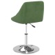Sonata Scaune de sufragerie pivotante 6 buc, verde închis, catifea