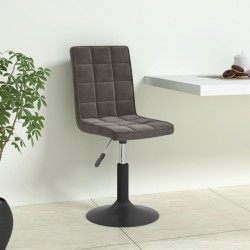 Sonata H Въртящи се трапезни столове, 6 бр, тъмносиви, кадифе - Scaune de dining