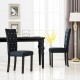 Sonata H Трапезни столове, 2 бр, черни, кадифе