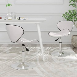 Sonata H Трапезни столове, 2 бр, бели, изкуствена кожа - Scaune de dining