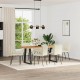 Sonata H Трапезни столове, 6 бр, кремави, кадифе