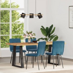 Sonata H Трапезни столове, 4 бр, сини, кадифе - Scaune de dining
