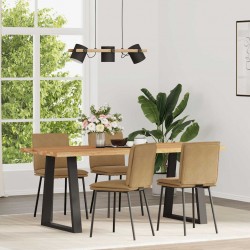 Sonata H Трапезни столове, 4 бр, кафяви, кадифе - Scaune de dining