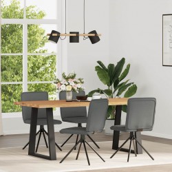 Sonata H Трапезни столове, 4 бр, тъмносиви, текстил - Scaune de dining