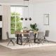 Sonata H Трапезни столове, 6 бр, таупе, плат