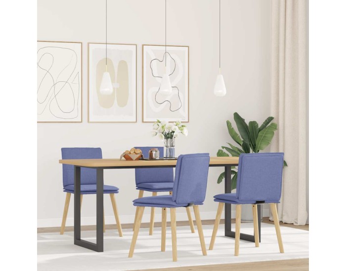 Sonata Scaune de sufragerie 4 buc țesătură Jeans Blue