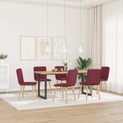Sonata H Трапезни столове, 6 бр, виненочервени, плат - Scaune de dining