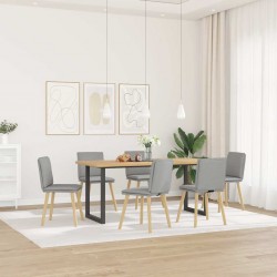 Sonata H Трапезни столове, 6 бр, облачно сиви, текстил - Scaune de dining