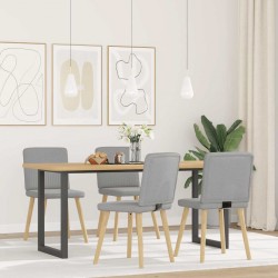 Sonata H Трапезни столове, 4 бр, облачно сиви, текстил - Scaune de dining