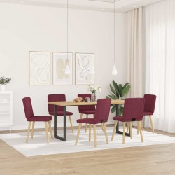 Sonata H Трапезни столове, 6 бр, виненочервени, плат - Scaune de dining