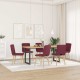 Sonata H Трапезни столове, 6 бр, виненочервени, плат