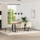 Sonata H Трапезни столове, 6 бр, кремави, кадифе
