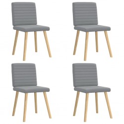 Sonata H Трапезни столове, 4 бр, светлосиви, текстил - Scaune de dining