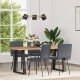 Sonata Scaune de bucătărie, 4 buc., gri închis, catifea