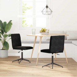 Sonata H Трапезни столове, 2 бр, черни, кадифе - Scaune de dining