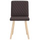Sonata Scaune de masă, 2 buc., maro închis, material textil