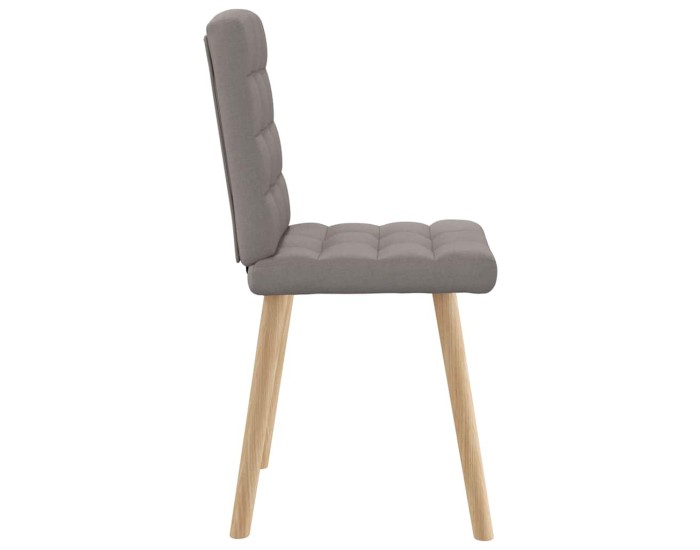 Sonata Scaune de bucătărie, 2 buc., gri taupe, material textil