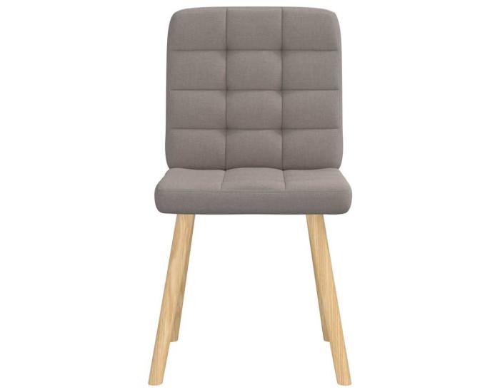 Sonata Scaune de bucătărie, 2 buc., gri taupe, material textil