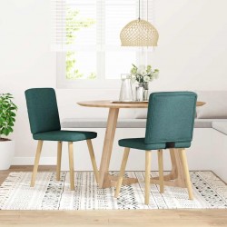 Sonata H Трапезни столове, 2 бр, тъмнозелени, текстил - Scaune de dining