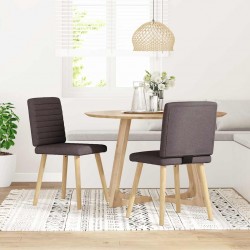 Sonata H Трапезни столове, 2 бр, тъмнокафяви, текстил - Scaune de dining